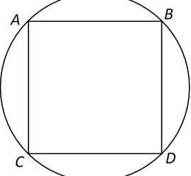 ABCD is a square.