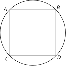 ABCD is a square.